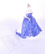 COALPORT - 21ST CENTURY BONE CHINA MID WINTER BALL 'CAROLYN' FIGURE