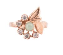 10CT GOLD & GEM SET RING