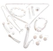 COLLECTION OF SILVER JEWELLERY