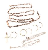 COLLECTION OF GOLD JEWELLERY & FRAGMENTS AF