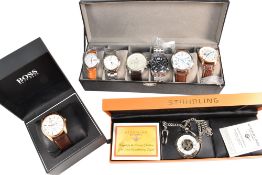 COLLECTION OF FASHION WATCHES & POCKET WATCH
