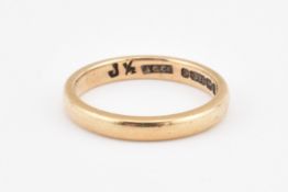 HALLMARKED 9CT GOLD BAND RING