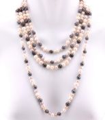 TWO CULTURED PEARL NECKLACES