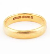 HALLMARKED 22CT GOLD BAND RING