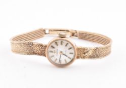 HALLMARKED 9CT GOLD TISSOT DRESS WRISTWATCH