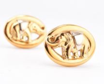 18CT GOLD ELEPHANT STUD EARRINGS