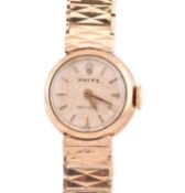 LADIES 9CT GOLD ROLEX PRECISION WRISTWATCH