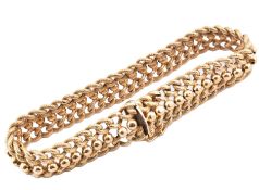 ITALIAN HALLMARKED 18CT GOLD MESH LINK BRACELET