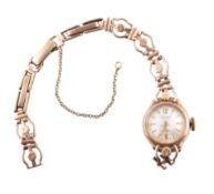 HALLMARKED 9CT GOLD ACCURIST WRISTWATCH AF