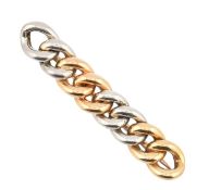 18CT GOLD CHAIN LINK BROOCH PIN
