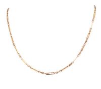 9CT GOLD FANCY LINK CHAIN NECKLACE