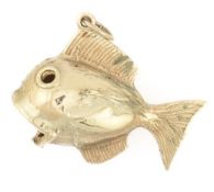 HALLMARKED 9CT GOLD FISH PENDANT