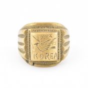 KOREAN WAR TRENCH ART RING
