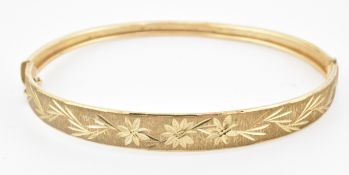 HALLMARKED 9CT GOLD BANGLE