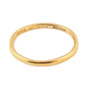 HALLMARKED 22CT GOLD BAND RING