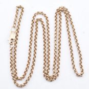 HALLMARKED 9CT GOLD BELCHER LINK CHAIN NECKLACE