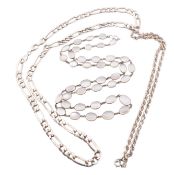 THREE SILVER NECKLACES