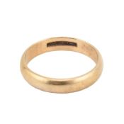 HALLMARKED 9CT GOLD BAND RING