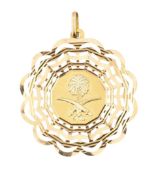 18CT GOLD NECKLACE PENDANT