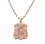 EDWARDIAN HALLMARKED 9CT GOLD LOCKET ON 9CT GOLD CHAIN