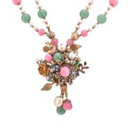 MIRIAM HASKELL BEADED PENDANT NECKLACE