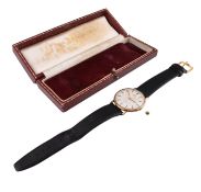 HALLMARKED 9CT GOLD 1960S OMEGA GENEVE GENTLEMANS WRISTWATCH AF