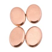 PAIR OF EARLY 20TH CENTURY 9CT GOLD CUFFLINKS