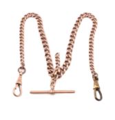 9CT ROSE GOLD WATCH CHAIN