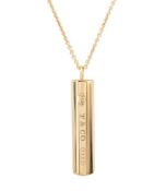 TIFFANY & CO 18CT GOLD INGOT PENDANT NECKLACE