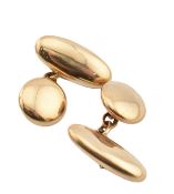 PAIR OF 18CT GOLD CHAIN LINK CUFFLINKS