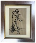 ROBIN SYMES (1939-2023) - UNTITLED ABSTRACT NUDE STUDY