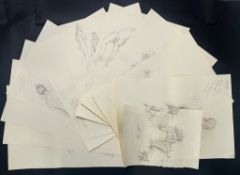 ROBIN SYMES (1939-2023) - TEN SKETECHES FROM LIFE DRAWING CLASSES