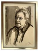CIRCLE OF ROBIN SYMES (1939-2023) - UNTITLED MALE PORTRAIT STUDY
