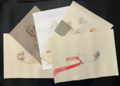 ROBIN SYMES (1939-2023) - FIVE ARTWORKS FROM LIFE-DRAWING CLASSES