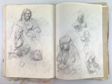 ROBIN SYMES (1939-2023) - SKETCHBOOK WITH ORIGINAL SKETCHES & DRAWINGS