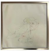 ROBIN SYMES (1939-2023) - UNTITLED NUDE STUDY OF FEMALE FIGURE