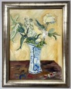 ROBIN SYMES (1939-2023) - UNTITLED STILL LIFE OF FLOWER IN VASE