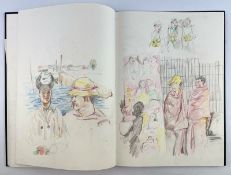 ROBIN SYMES (1939-2023) - SKETCHBOOK WITH ORIGINAL SKETCHES & DRAWINGS