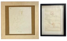 ROBIN SYMES (1939-2023) - TWO UNTITLED PENCIL ON PAPER SKETCHES