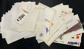 ROBIN SYMES (1939-2023) - EARLY PORTFOLIO OF DRAWINGS & SKETCHES