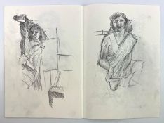 ROBIN SYMES (1939-2023) - ART SKETCHBOOK WITH PENCIL DRAWINGS, 2010