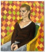 ROBIN SYMES (1939-2023) - UNTITLED PORTRAIT OF YOUNG LADY