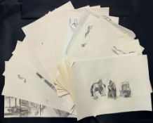 ROBIN SYMES (1939-2023) - CIRCA 19 SKETCHES FROM LIFE DRAWING CLASSES