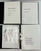 ROBIN SYMES (1939-2023) - 3 FOLDERS WITH POEMS ACCOMPANIED BY DRAWINGS