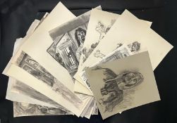 ROBIN SYMES (1939-2023) - CIRCA 11 SKETCHES FROM LIFE DRAWING CLASSES