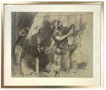 ROBIN SYMES (1939-2023) - UNTITLED MASKED MALE SITTERS STUDY