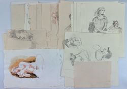 ROBIN SYMES (1939-2023) - COLLECTION OF ORIGINAL SKETCHES ON PAPER