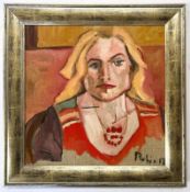 ROBIN SYMES (1939-2023) - PORTRAIT OF LADY WITH A NECKLACE - 2012