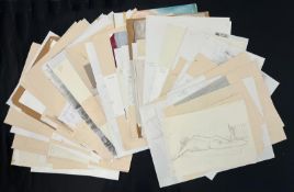 ROBIN SYMES (1939-2023) - LARGE PORTFOLIO OF LIFE DRAWING SKETCHES