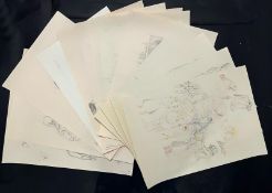 ROBIN SYMES (1939-2023) - THIRTEEN SKETCHES FROM LIFE DRAWING CLASSES